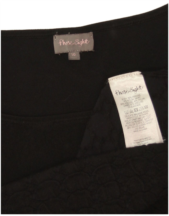 Abito tubino oversize da donna Phase Eight UK 16 Large in viscosa nera