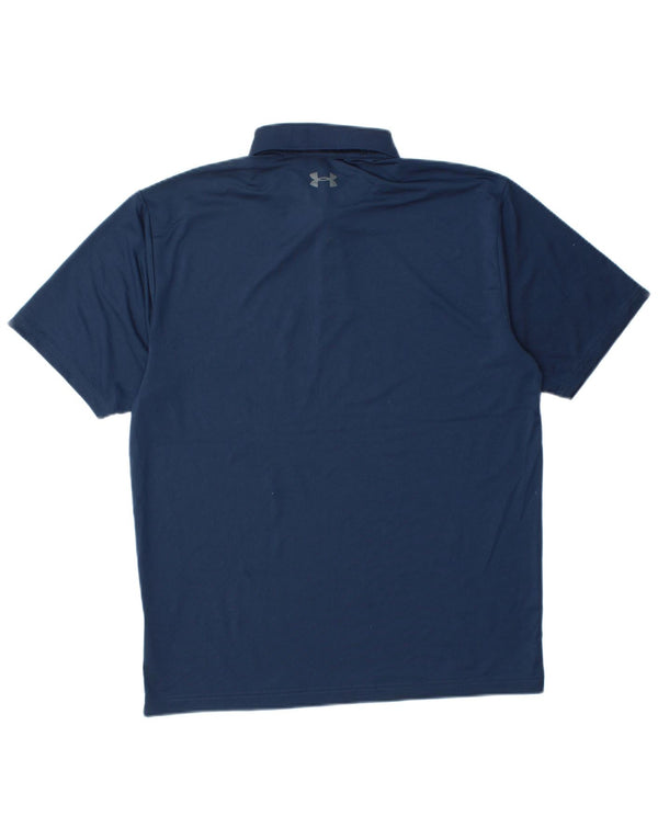 Polo da uomo UNDER ARMOUR Heat Gear media poliestere blu navy