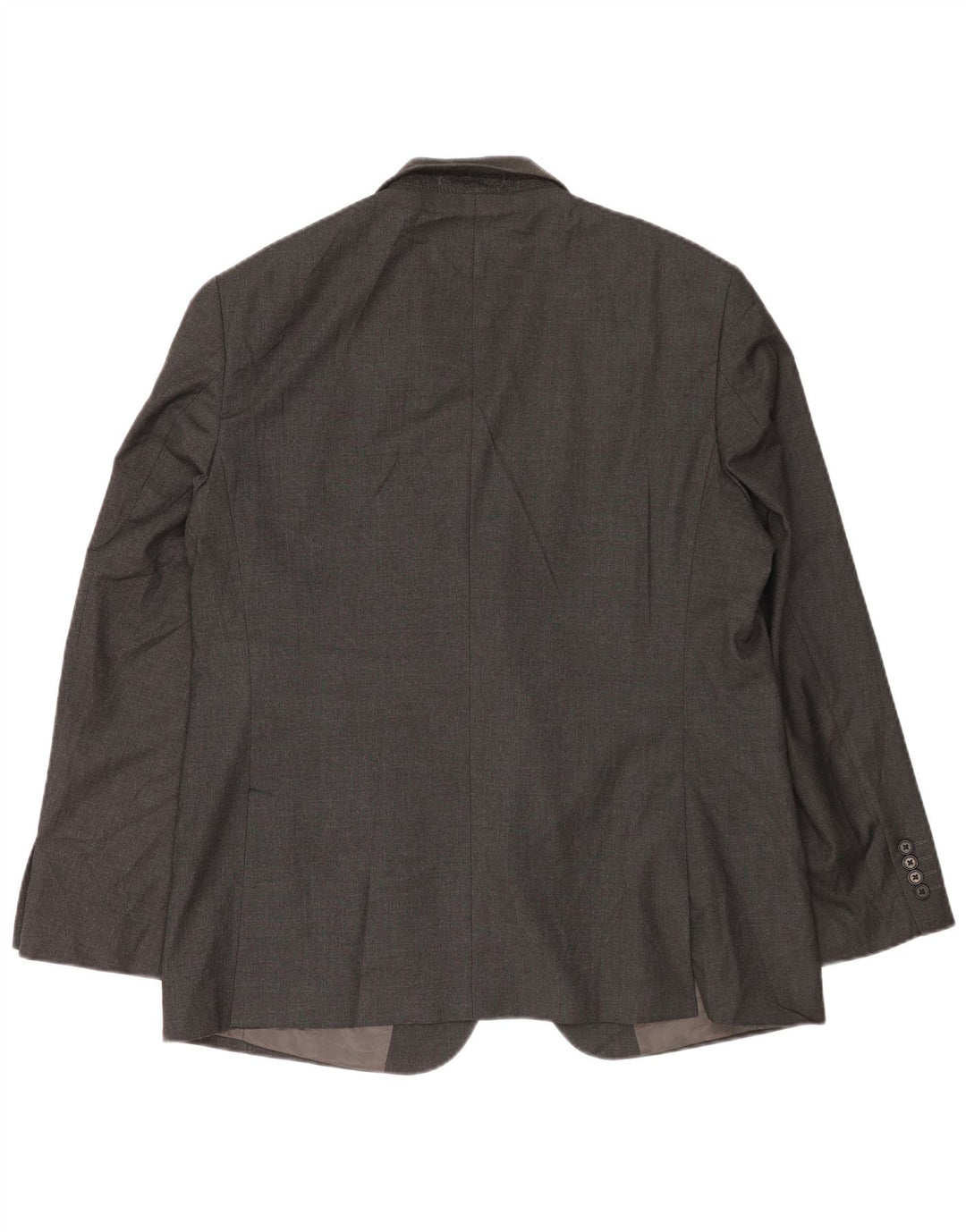 MARKS & SPENCER Giacca blazer da uomo a 2 bottoni UK 44 XL Poliestere grigio