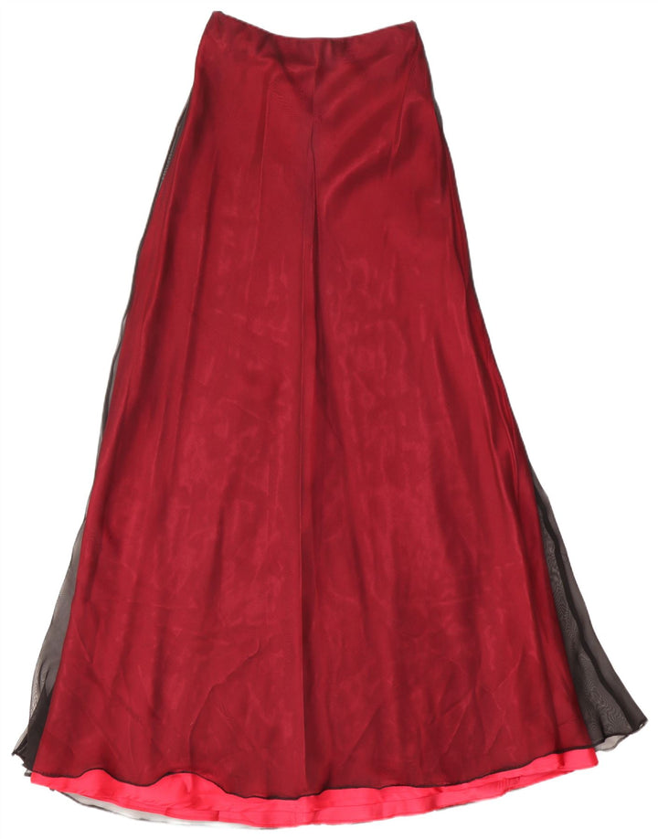 FAVIANA Womens Maxi Skirt W24 XS  Pink Polyester