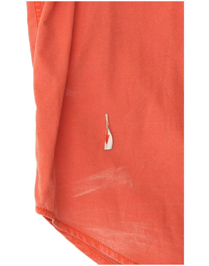 Camicia a maniche corte da uomo Wrangler XL in cotone arancione