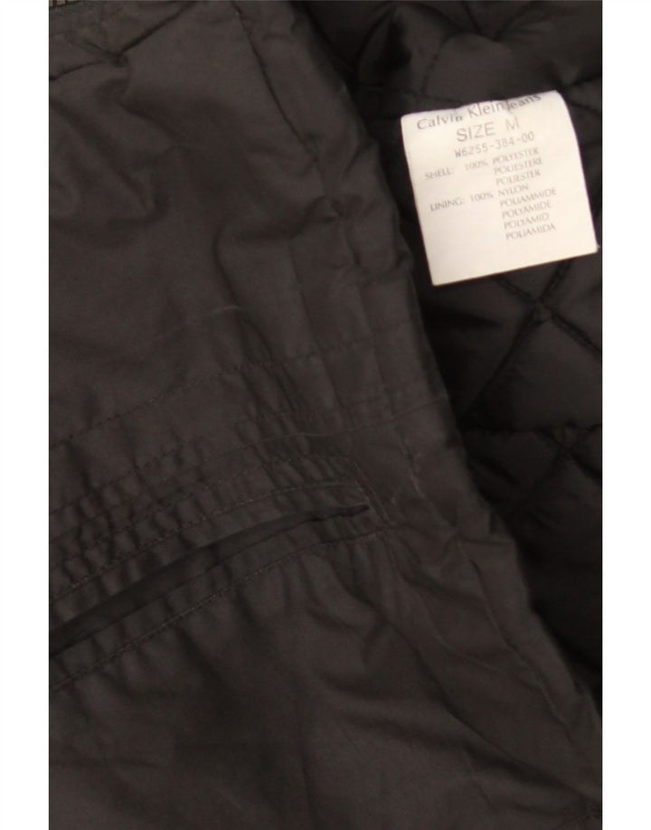 Giacca imbottita da donna Calvin Klein UK 12 poliestere nero medio