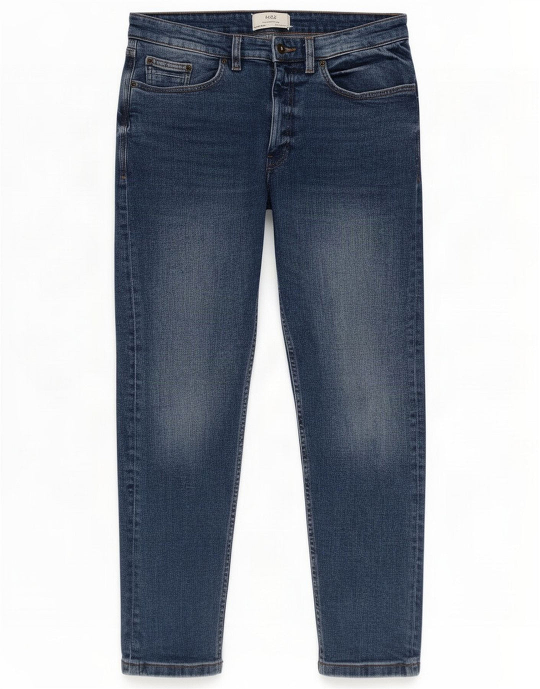 Marks & Spencer Jeans dritti da uomo W32 L29 Blu Cotone