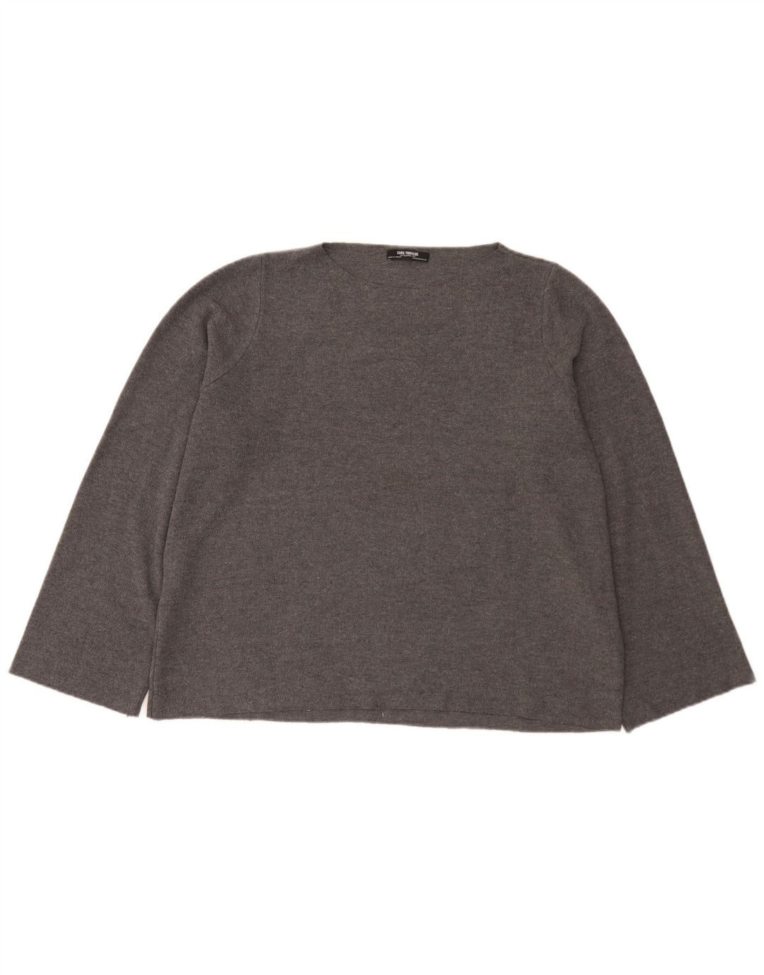 Top oversize da donna Zara a maniche lunghe UK 14 Grigio medio