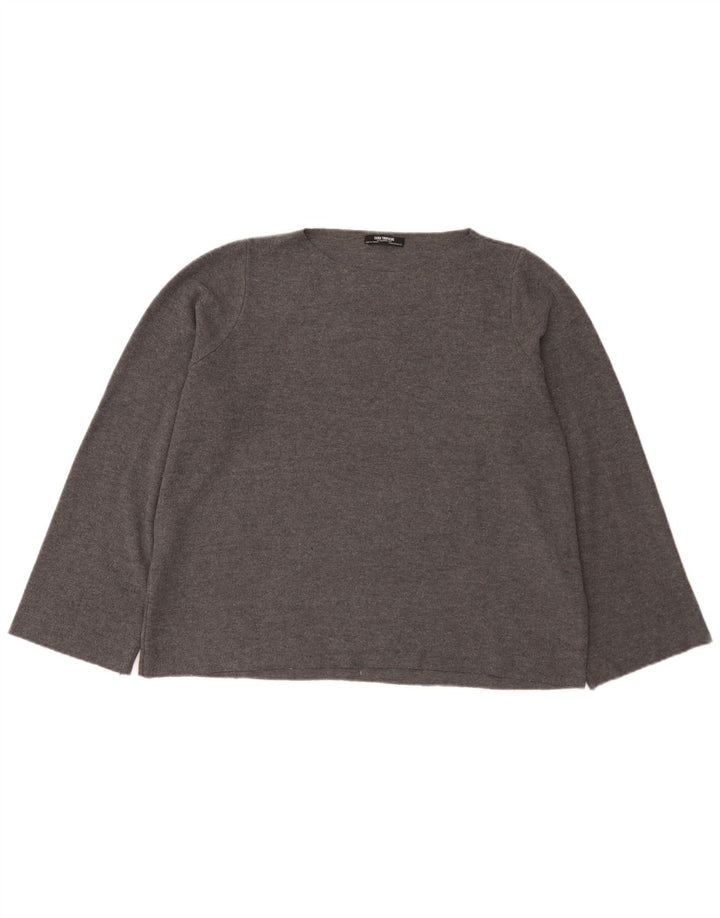Top oversize da donna Zara a maniche lunghe UK 14 Grigio medio