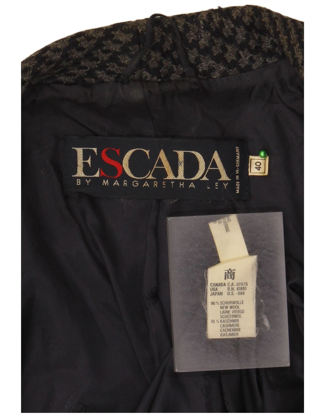 Cappotto doppiopetto da donna Escada di Margaretha Ley EU 40 Grigio medio