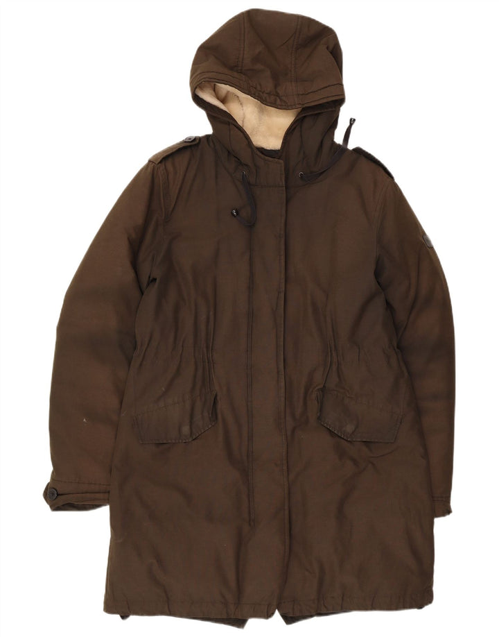 Giacca parka con cappuccio da donna WRANGLER UK 14 cotone kaki medio