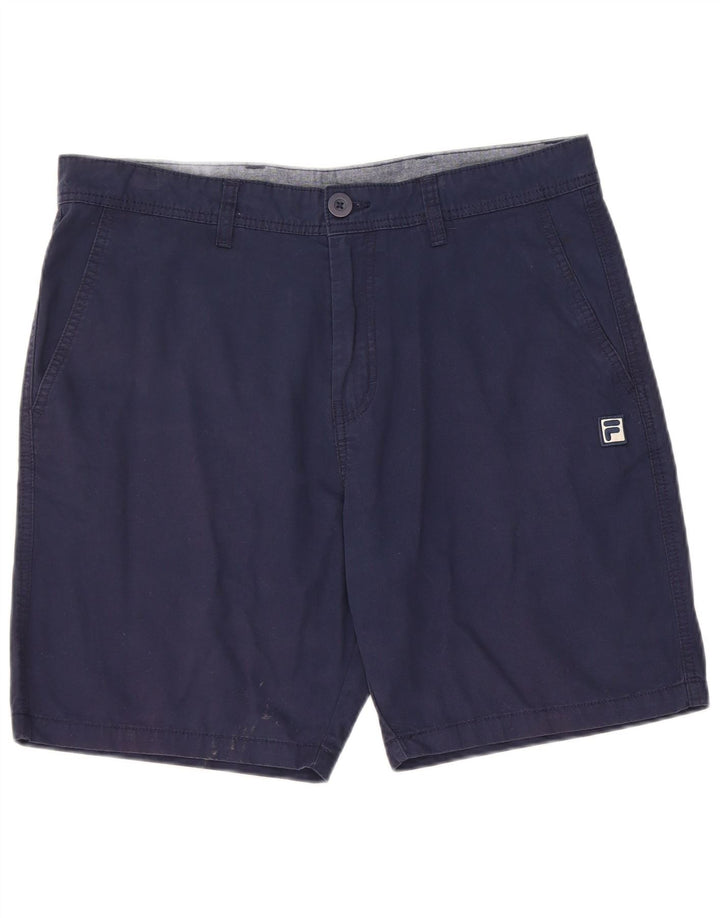 Pantaloncini chino da uomo Fila grandi W34 in cotone blu navy