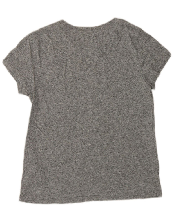T-shirt grafica da donna LEVI'S UK 12 Cotone screziato grigio medio