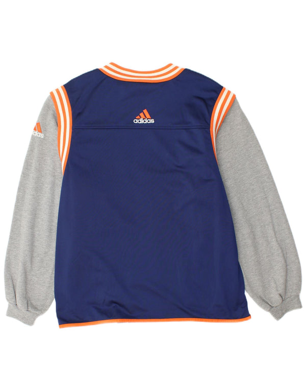 Giacca da tuta da uomo Adidas UK 40/42 Medium Blu Navy Colourblock