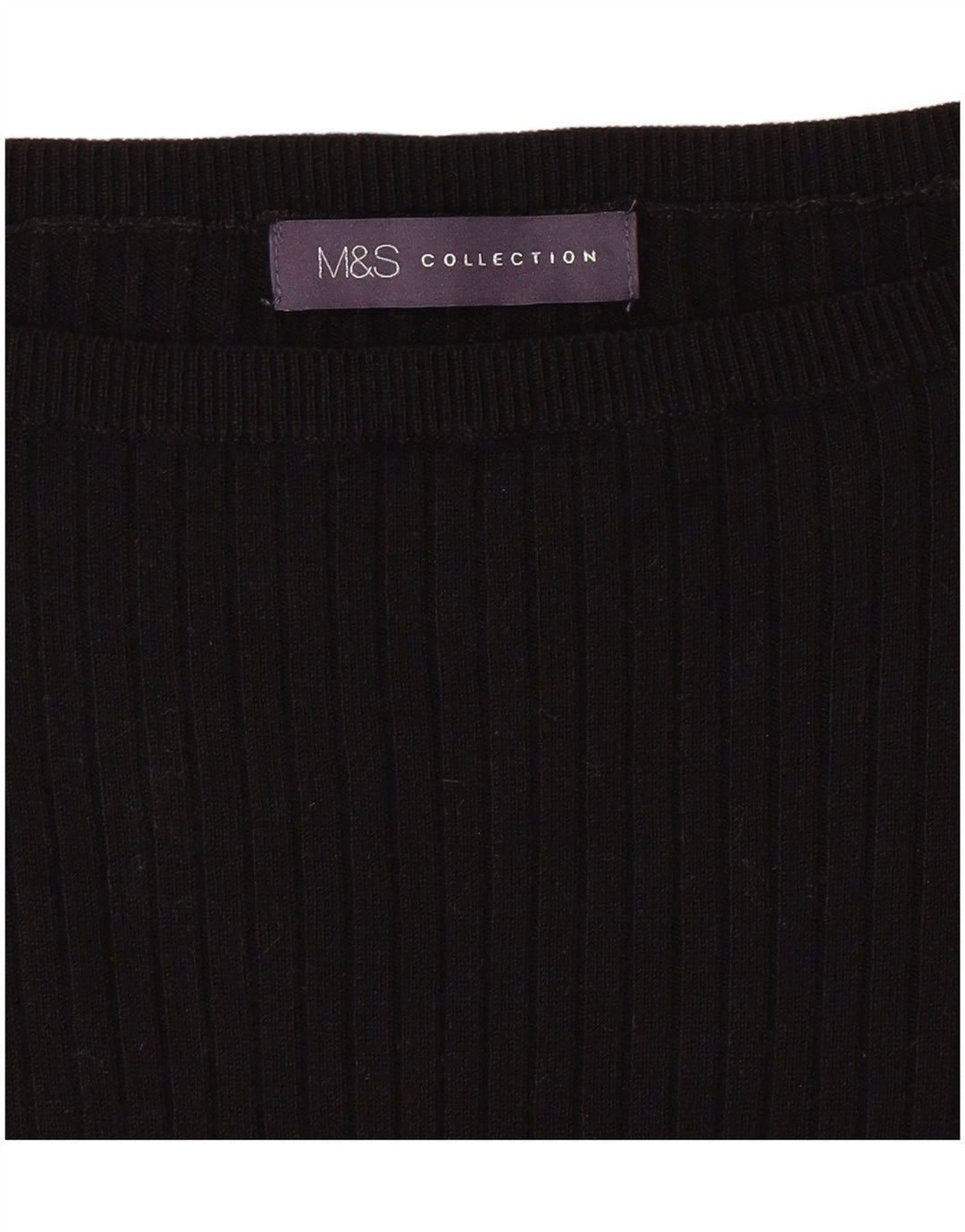 MARKS & SPENCER Maglione da donna con scollo a barca UK 6 XS Nero