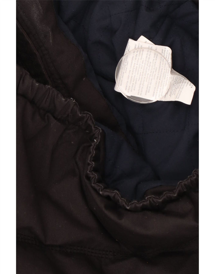 Giacca imbottita con cappuccio da uomo KHUJO UK 40 grande poliestere color block nero