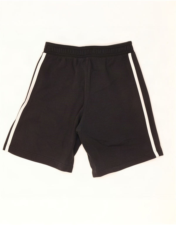 Pantaloncini sportivi grafici Adidas da ragazzo 11-12 anni in cotone nero