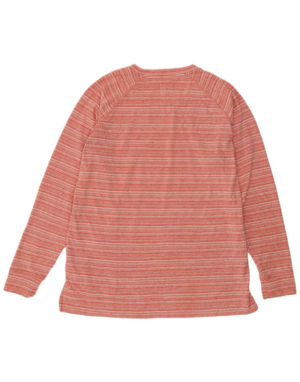 Top da donna a maniche lunghe Champion UK 16 cotone a righe grandi rosa