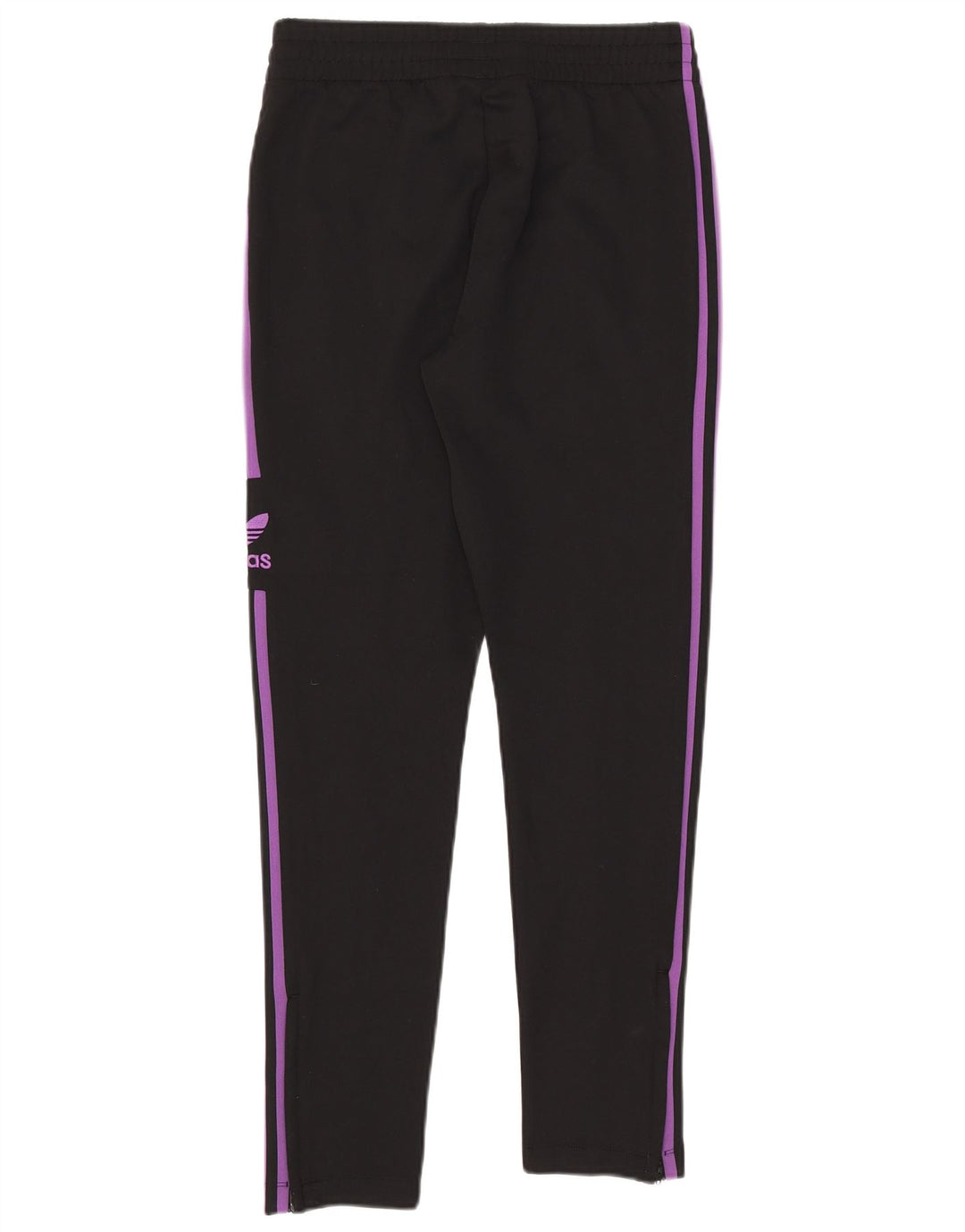 Pantaloni della tuta da donna Adidas UK 10 piccoli poliestere nero