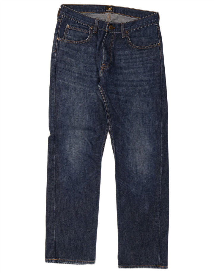 Jeans dritti da uomo Lee W32 L32 in cotone blu navy