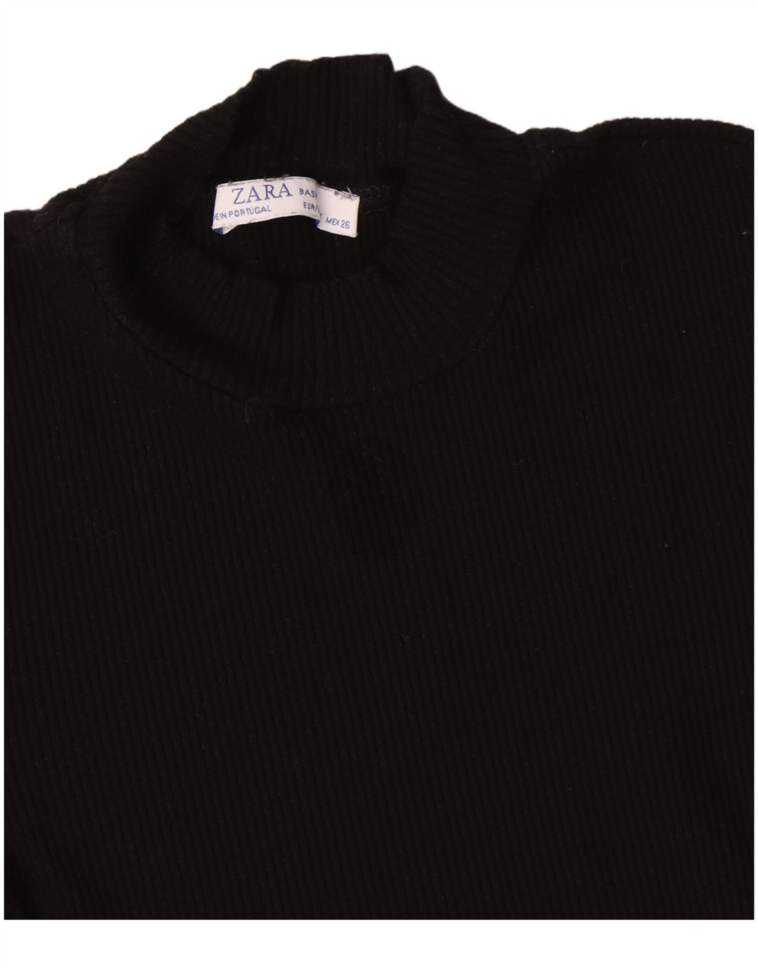 T-shirt Zara da donna Top UK 8 Small Nera