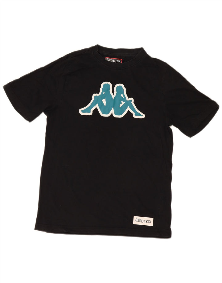 T-shirt grafica da uomo Kappa Top Small in cotone nero