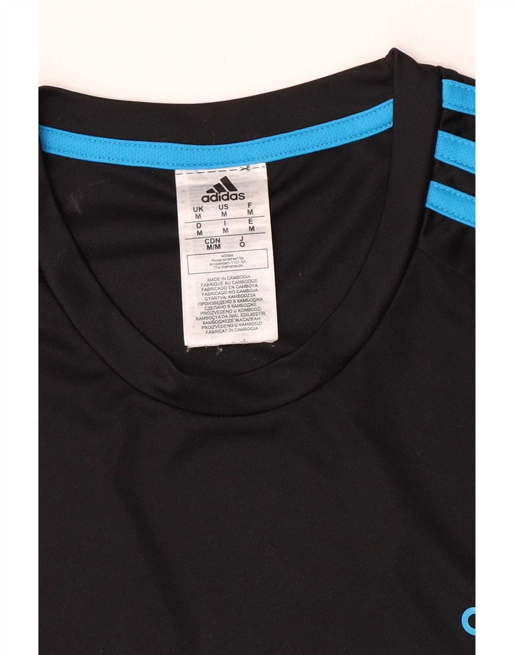 T-shirt Adidas Aeroready da uomo, media, in poliestere nero