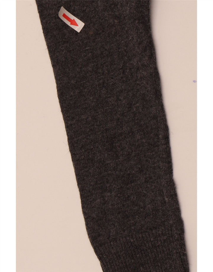 Maglione corto con scollo a barca oversize da donna Zara UK 10 piccolo grigio