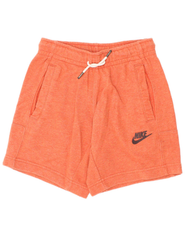 Pantaloncini sportivi Nike da ragazzo vestibilità standard 8-9 anni piccoli in cotone arancione