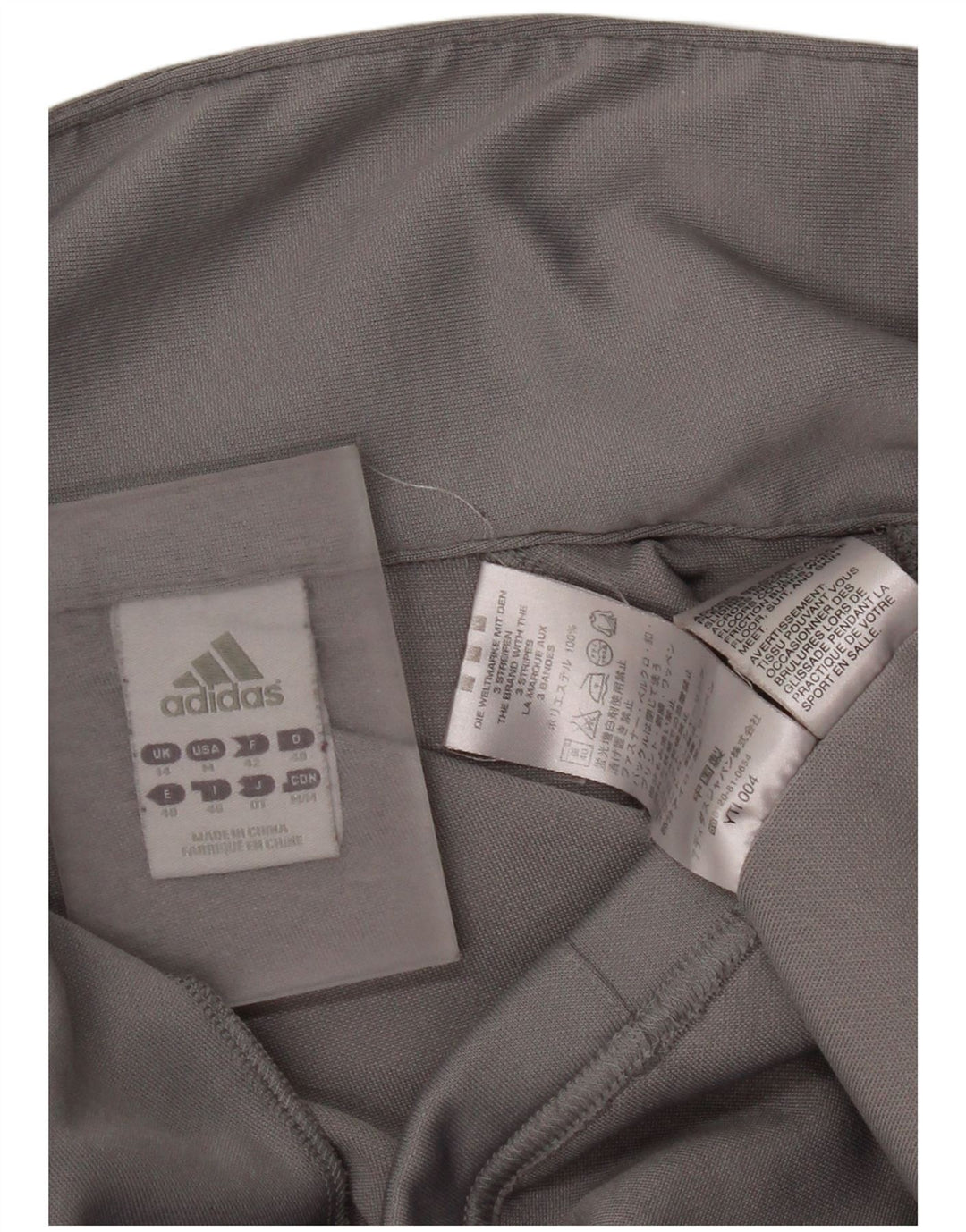 Giacca da tuta da donna Adidas UK 14 Grigio medio