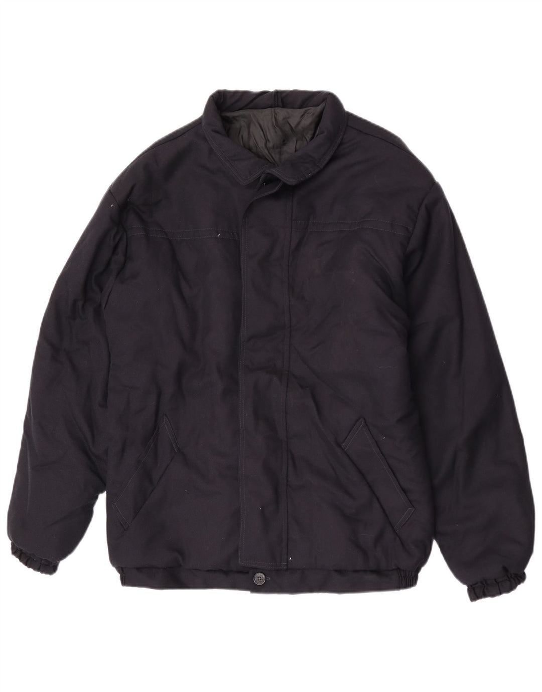Giubbotto bomber vintage da uomo UK 42 XL blu navy