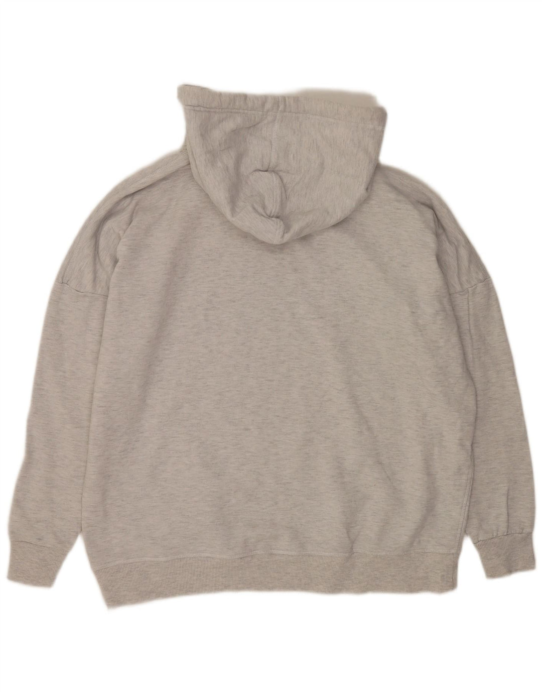 Felpa con cappuccio oversize grafica da donna Superdry UK 12 grigio medio chiazzato