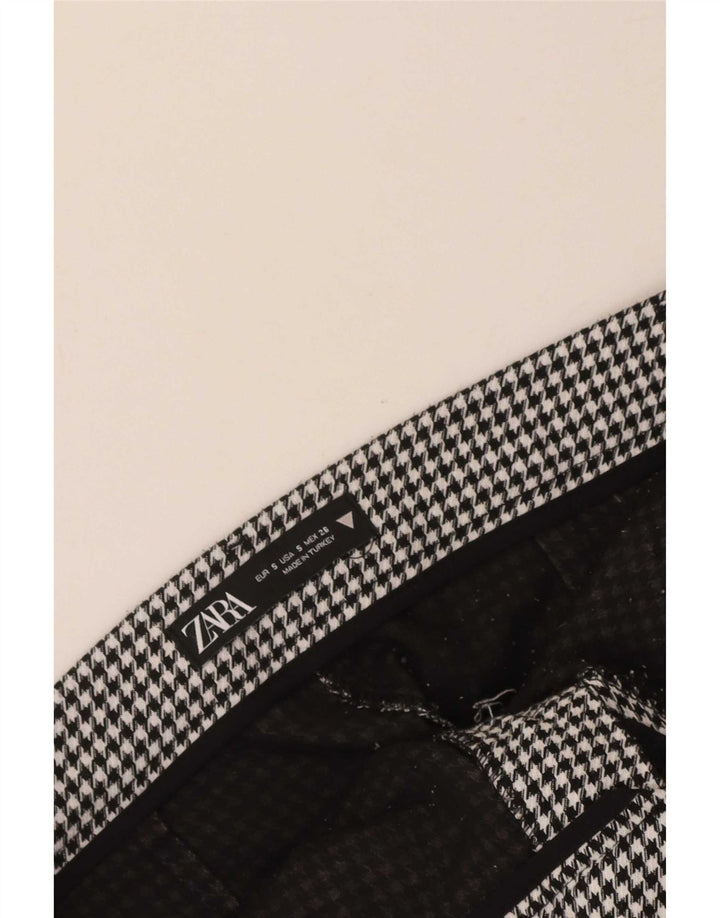 Pantaloncini chino da donna Zara piccoli W26 pied de poule neri