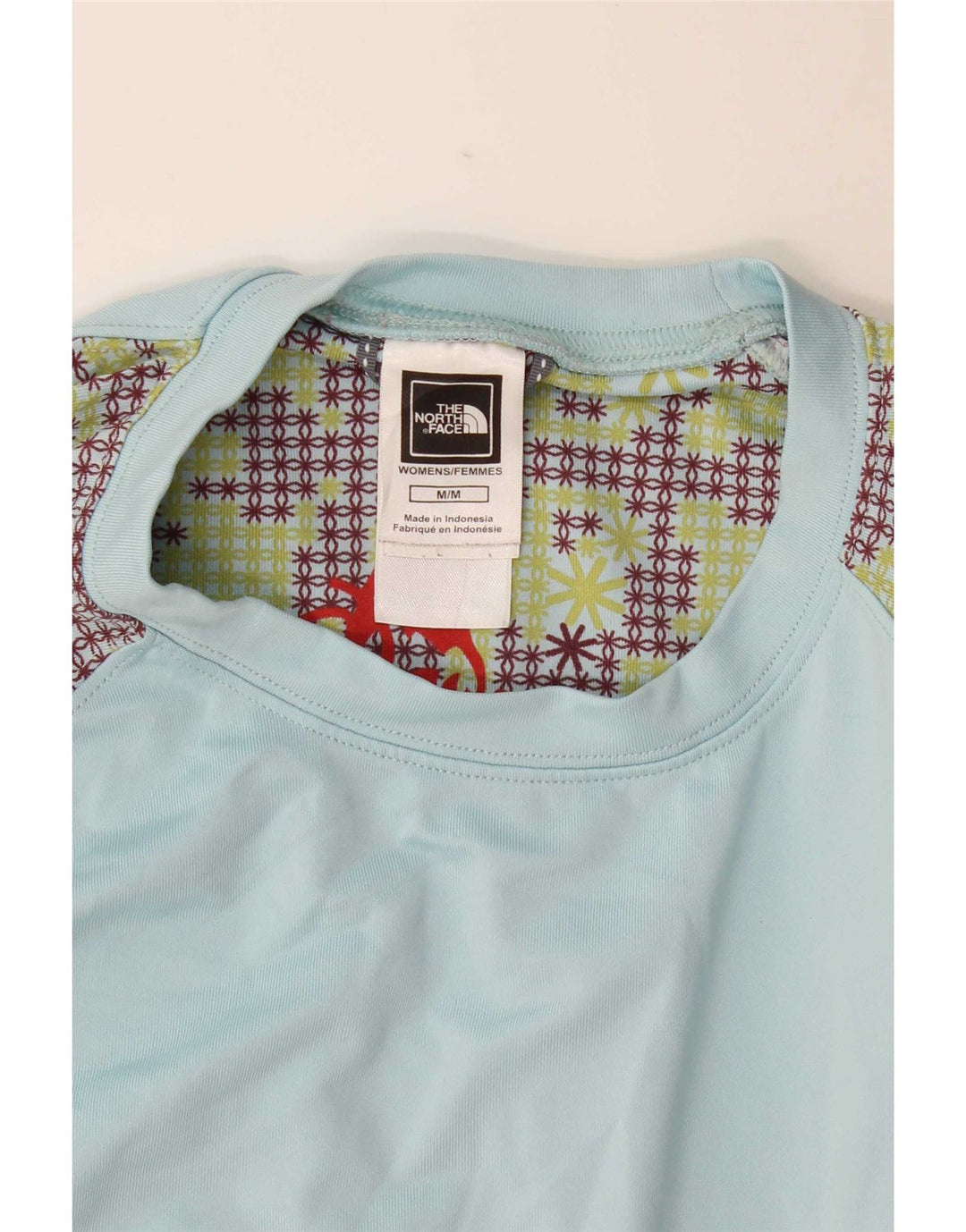 The North Face Maglietta grafica da donna a maniche lunghe UK 14 Poliestere blu medio