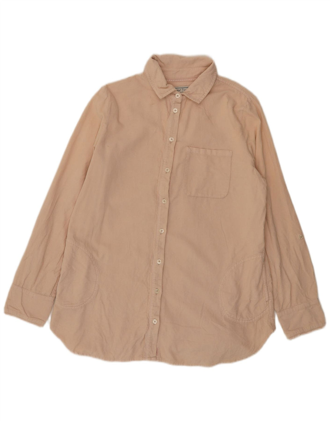Camicia in velluto a coste da donna Fat Face UK 12 Cotone beige medio