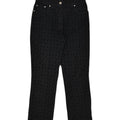 GATTINONI Womens Straight Jeans W29 L26 Navy Blue Geometric Cotton | Vintage Gattinoni | Thrift | Second-Hand Gattinoni | Used Clothing | Messina Hembry 