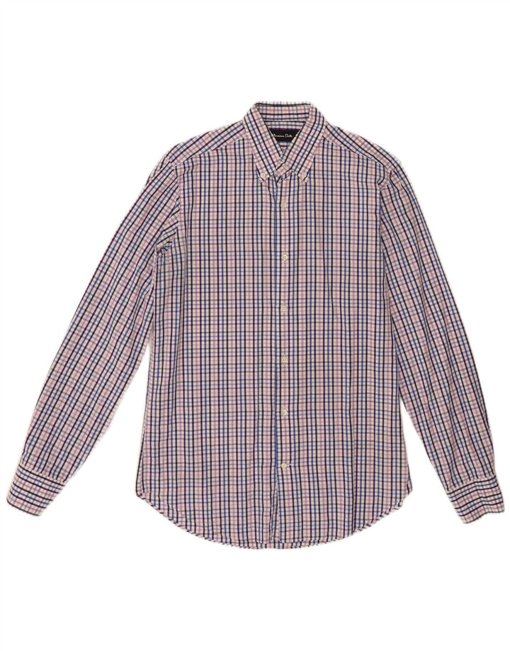Camicia da uomo Massimo Dutti taglia 38 15 a quadri multicolore medio