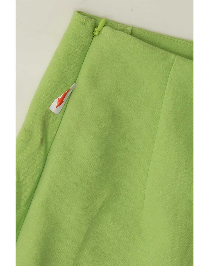 Gonna corta da donna Zara UK 4 XS verde poliestere