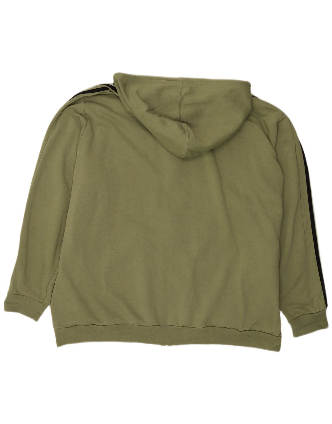 Maglione con cappuccio e zip da uomo Adidas 3XL cotone kaki