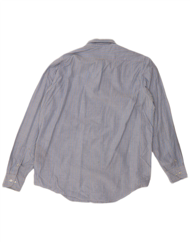 Camicia da uomo EDDIE BAUER XL blu gessato