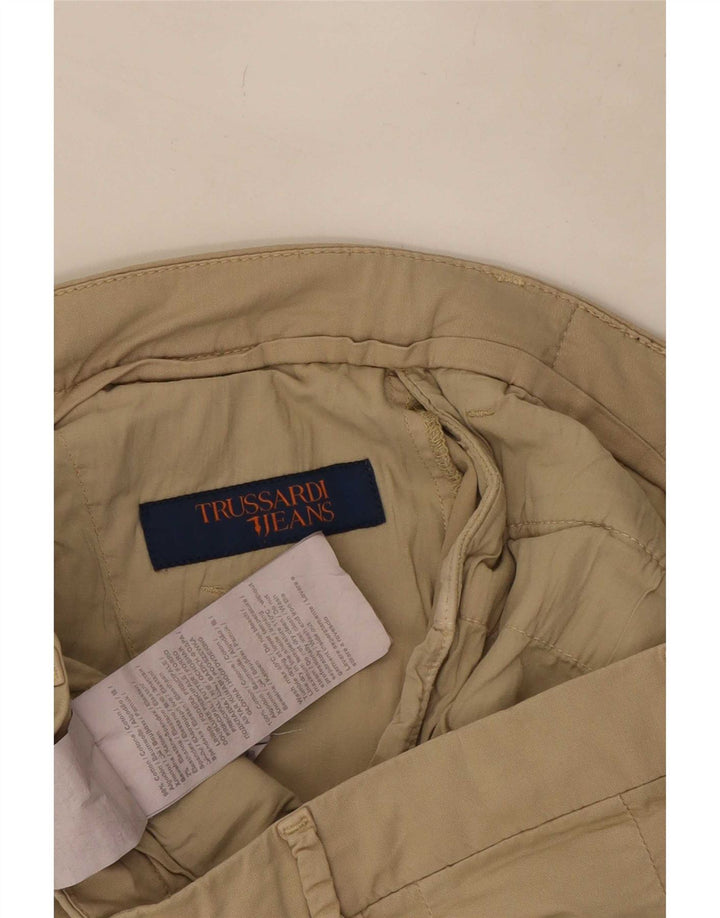 Pantaloncini Chino Donna Trussardi W30 Cotone Beige Medio