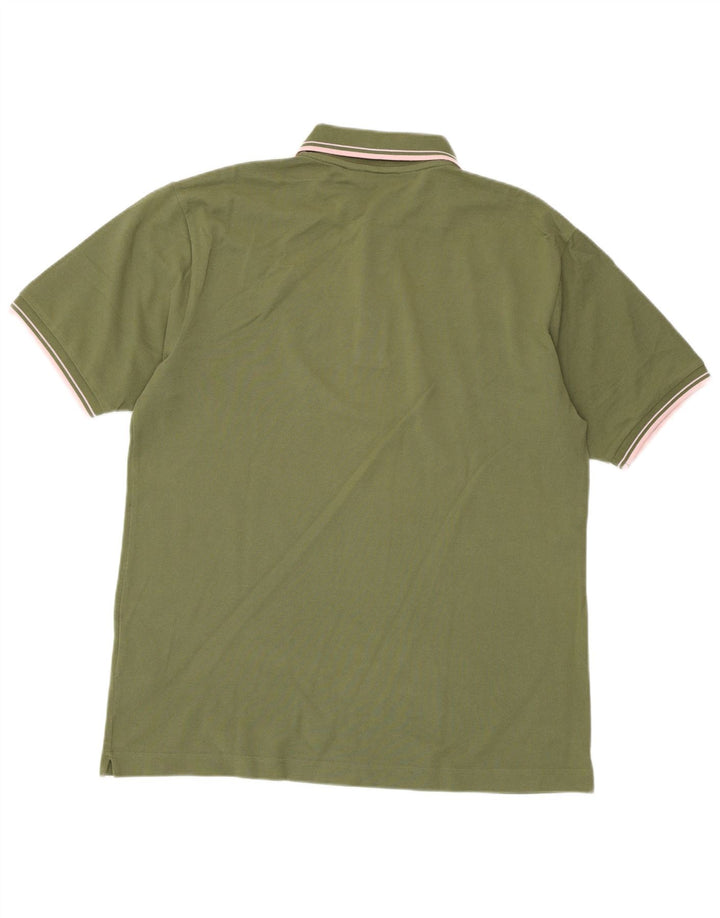 Polo Uomo KAPPA Large Verde Cotone