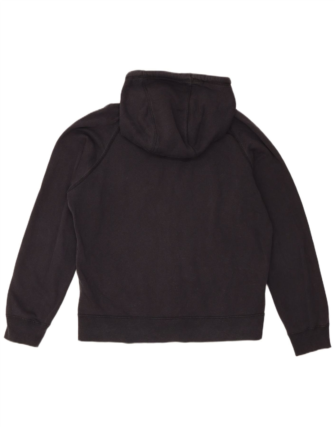 Felpa con cappuccio e zip Nike da uomo, grande, in cotone nero