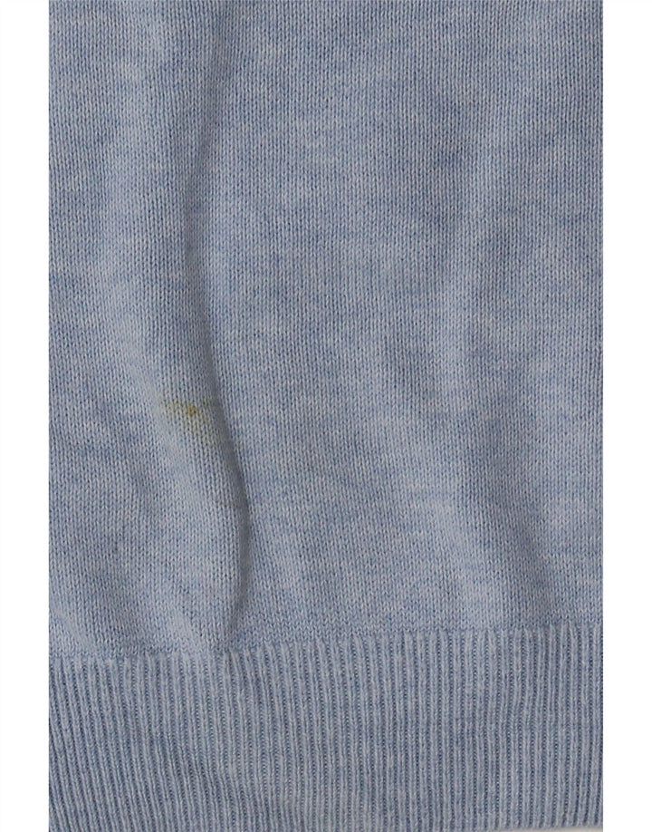 Maglione maglione con scollo a V da uomo Marks & Spencer grande cotone blu