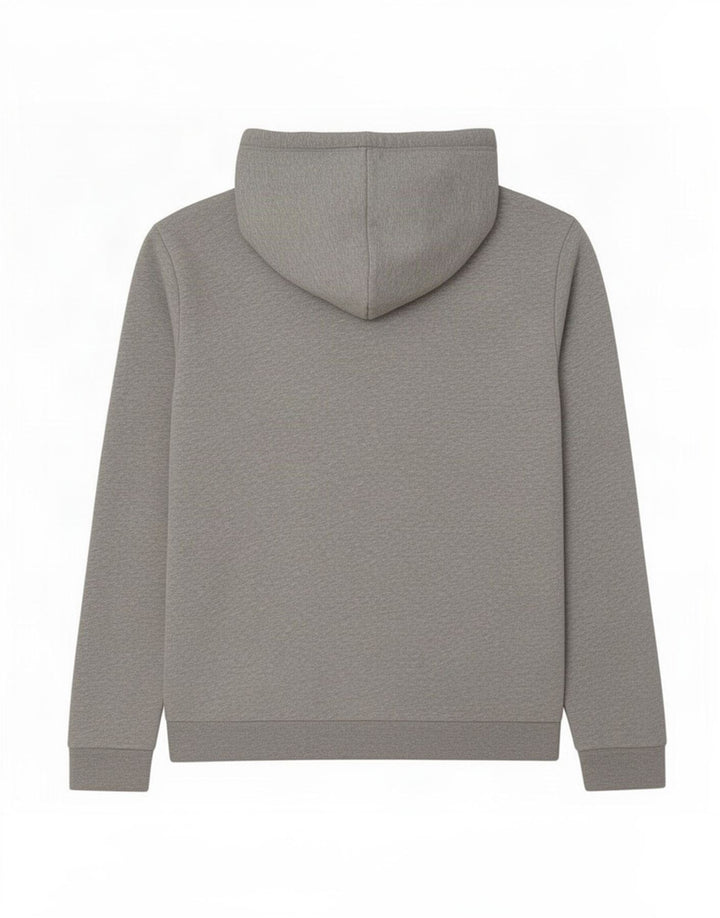 Felpa con cappuccio da uomo Adidas in cotone grigio medio