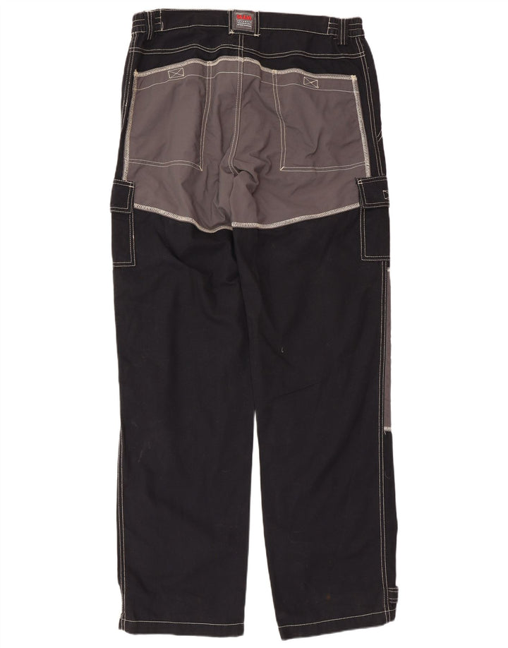 Pantaloni cargo da uomo Slam IT 50 Large W36 L34 Cotone color block nero