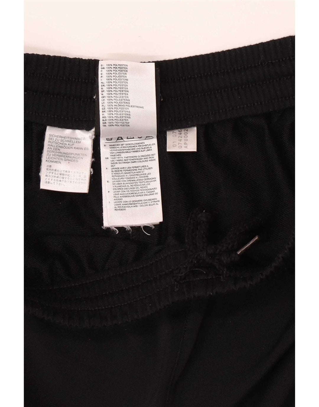 Pantaloni da tuta da uomo Adidas Medium Black Colourblock in poliestere