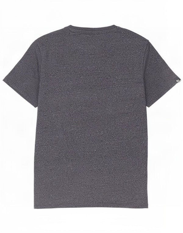 T-shirt grafica da uomo Superdry Top in cotone chiazzato blu navy medio