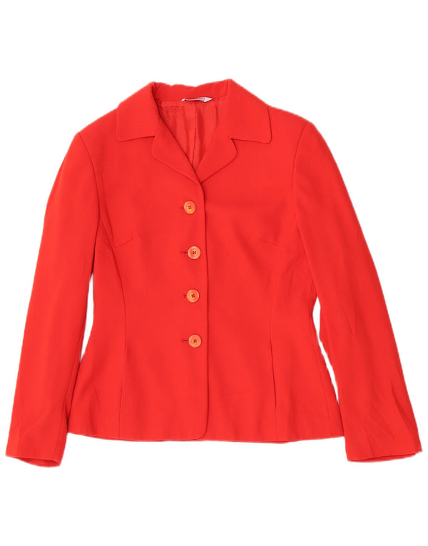 Giacca Blazer a 4 Bottoni da Donna Stefanel IT 42 Medio Rosso Poliestere