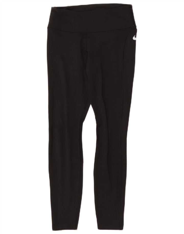 Leggings Dri Fit da donna NIKE UK 10 piccolo poliestere nero
