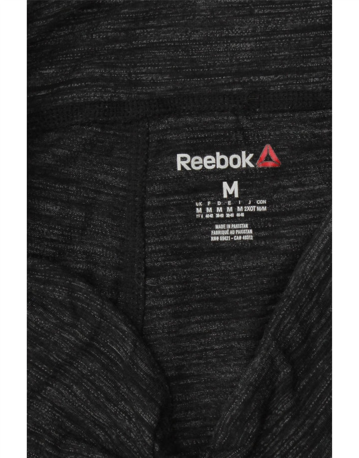 REEBOK Womens Leggings UK 12/14 Medium Grey Vintage Reebok and Second-Hand Reebok from Messina Hembry 