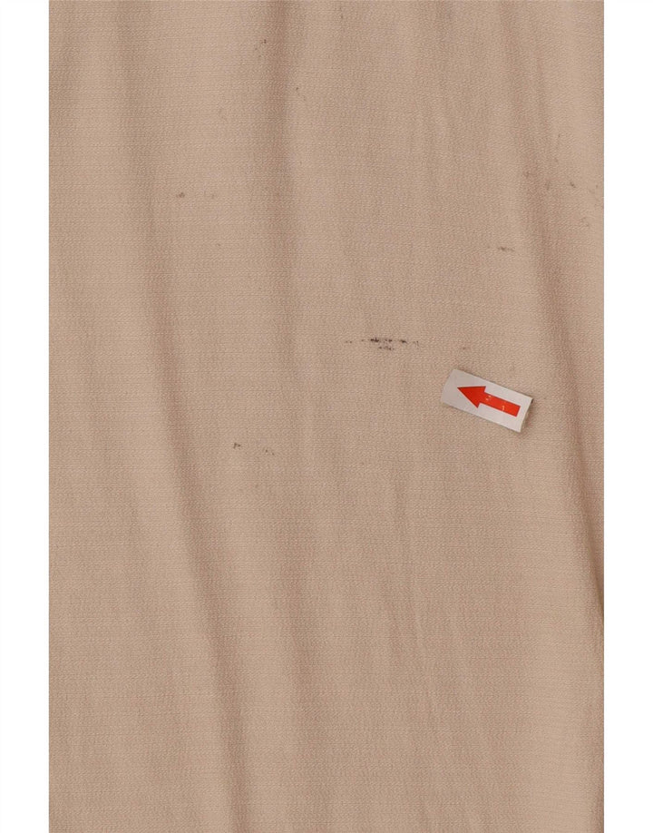 Top tunica oversize da donna Zara UK 10 piccolo poliestere beige