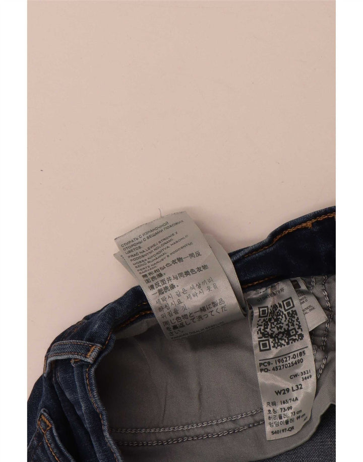 Levi's Donna 312 Shaping Slim Jeans W29 L32 Blu Navy Cotone