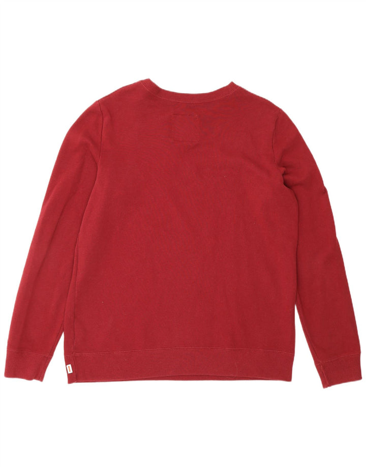 HOLLISTER Felpa grafica da uomo Maglione grande in cotone bordeaux